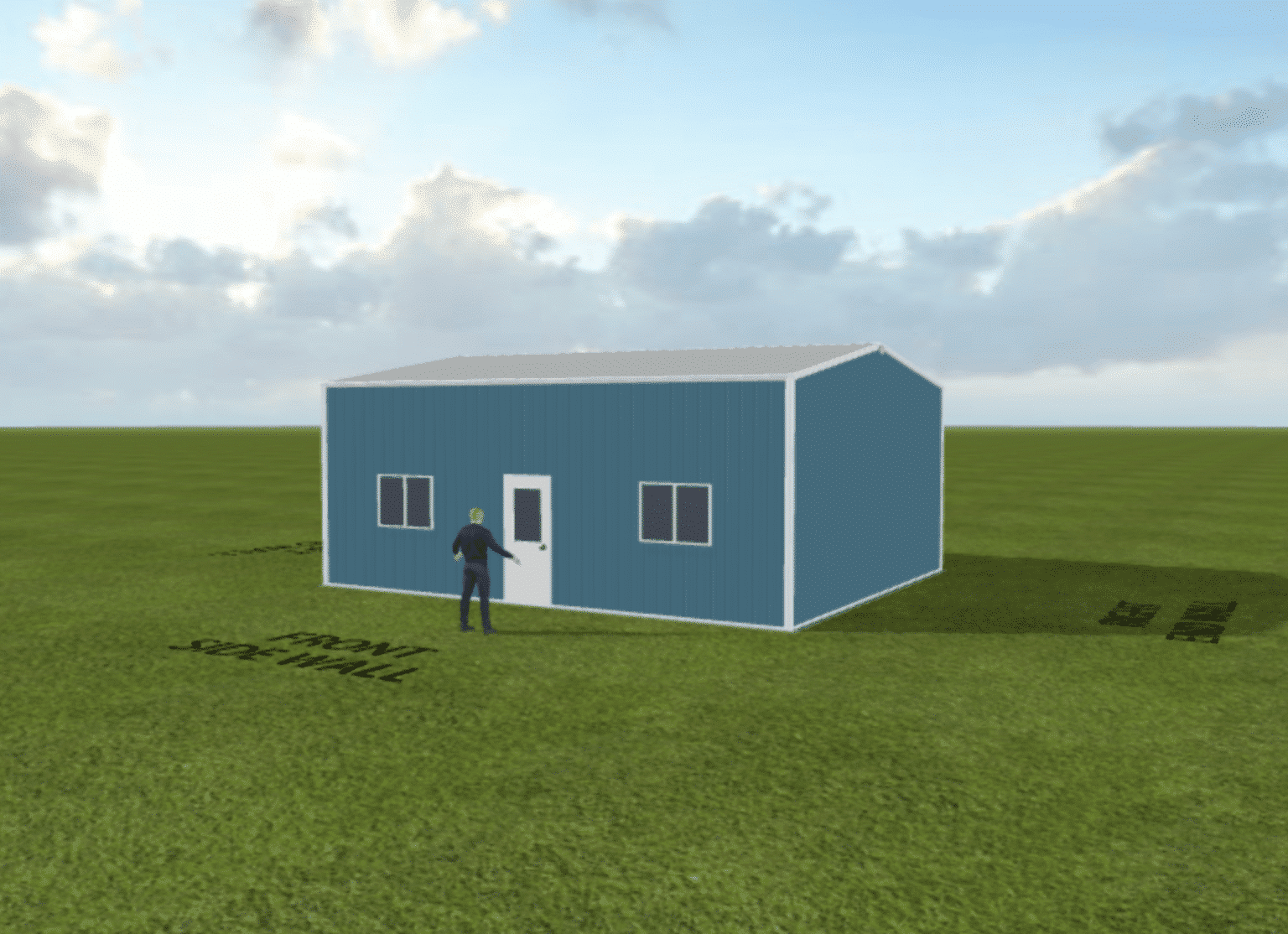 25 x 30 x 12 Pre-engineered Metal Steel Building Kit - Workshop & Storage - Image 4