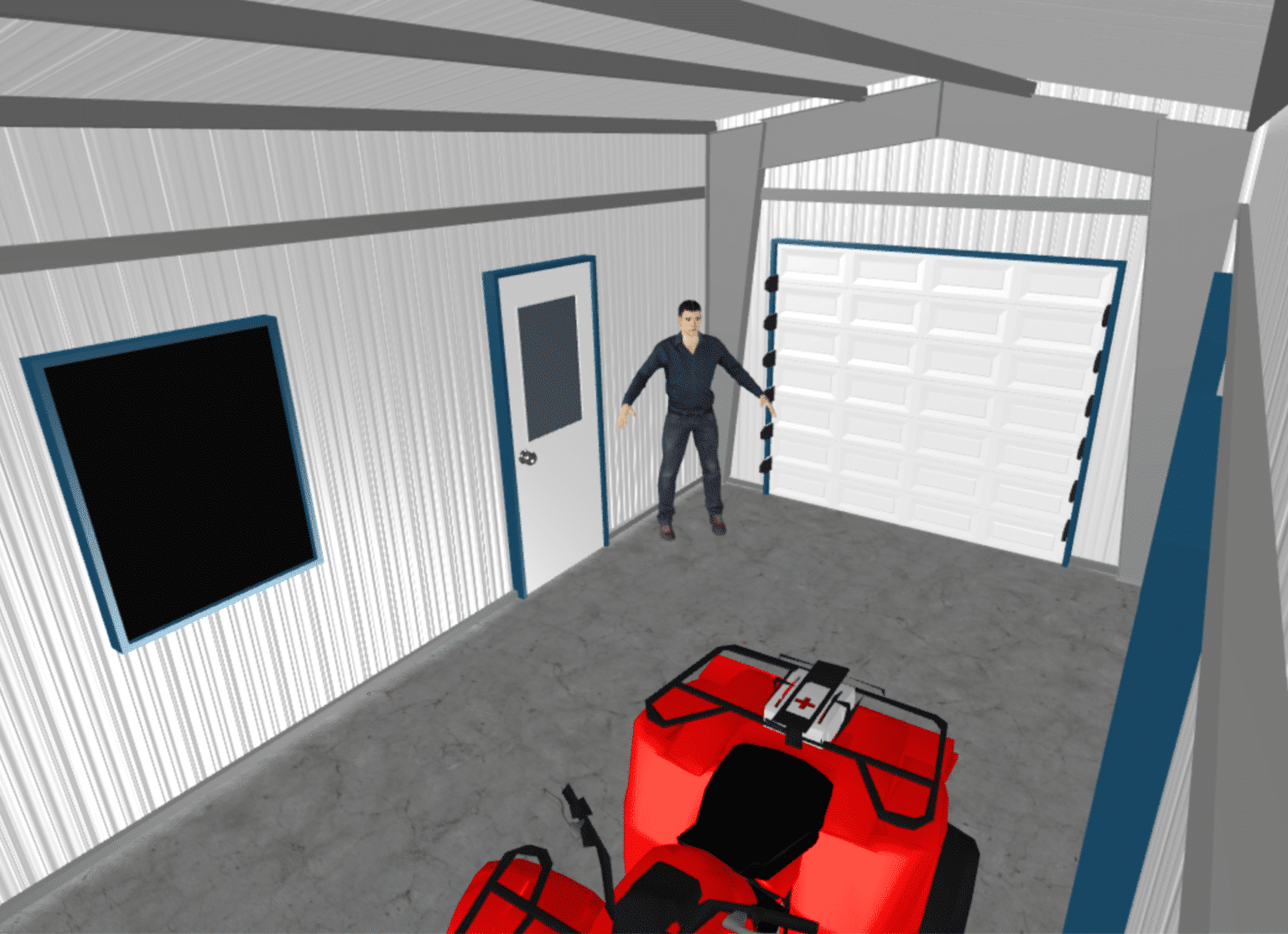 Kit de construction en acier 12 x 20 x 10 – Image 5