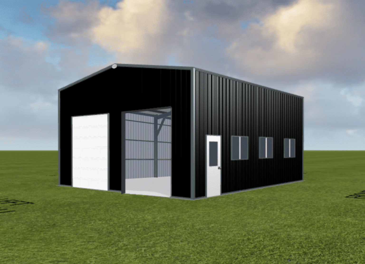 25 x 30 x 14 Pre-engineered Metal Steel Building Kit - Commercial Large Workshop - Image 2