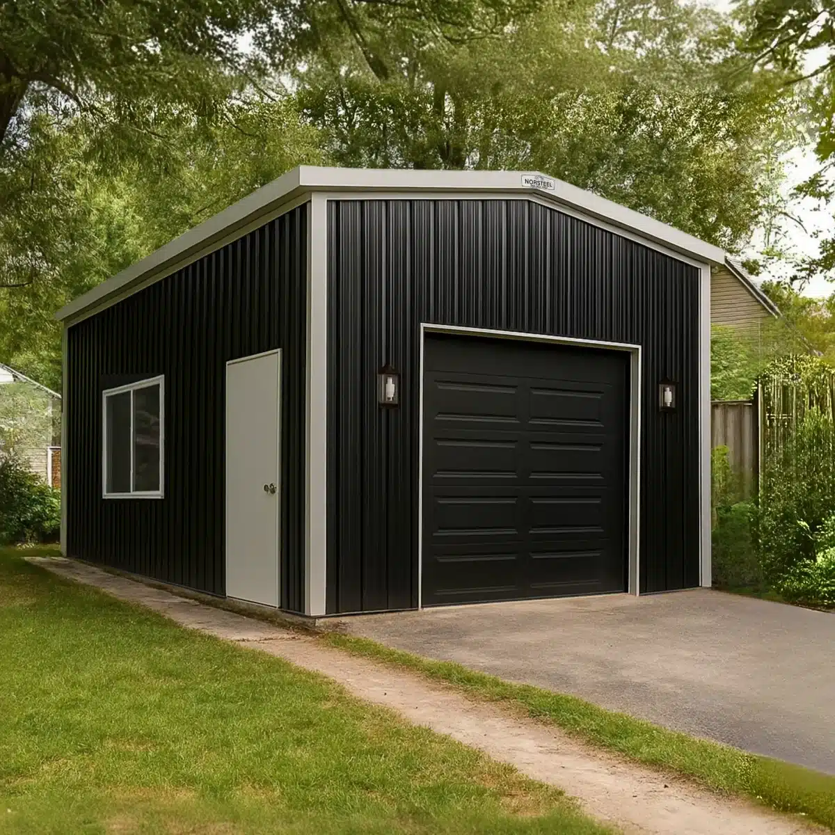 16 x 20 x 10 Pre-engineered Metal Steel Building Kit - Mid-Sized Garage