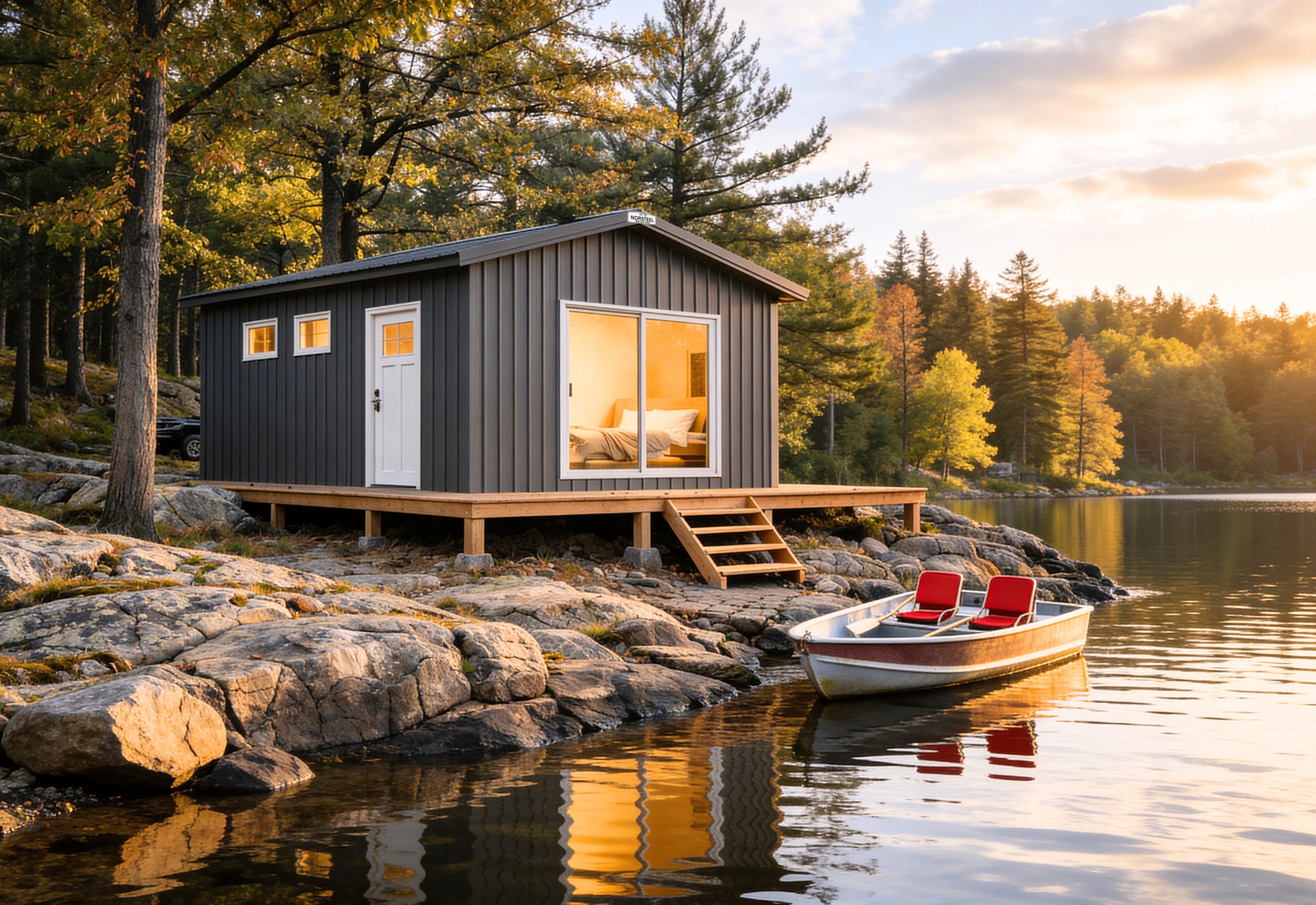 Cottage Bunkie Steel Building